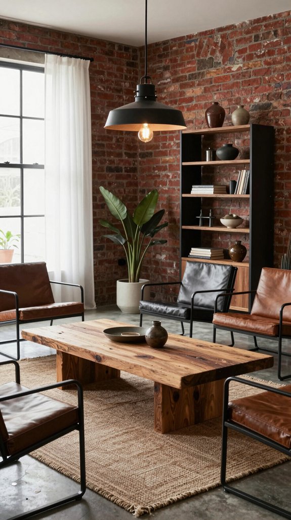 rustic wood meets sleek finishes