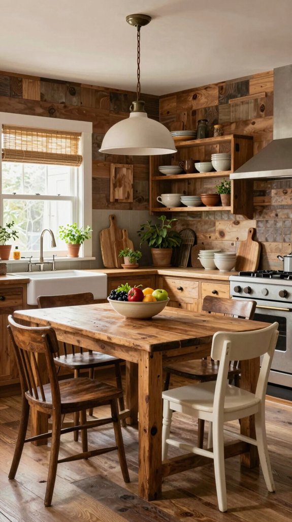 rustic wood shiplap charm