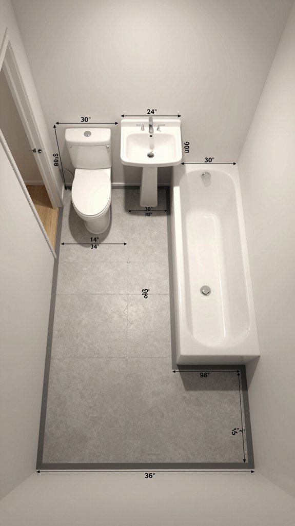 19 Bathroom Layout Ideas That Improve Flow and Function 17 safe bathroom fixture spacing