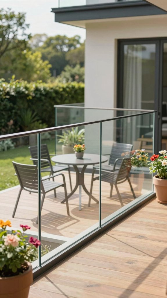 safe glass railing installation
