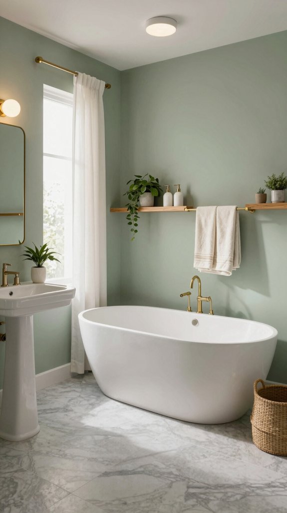 24 Sage Green Bathroom Ideas for a Calm and Modern Look 3 sage green design versatility