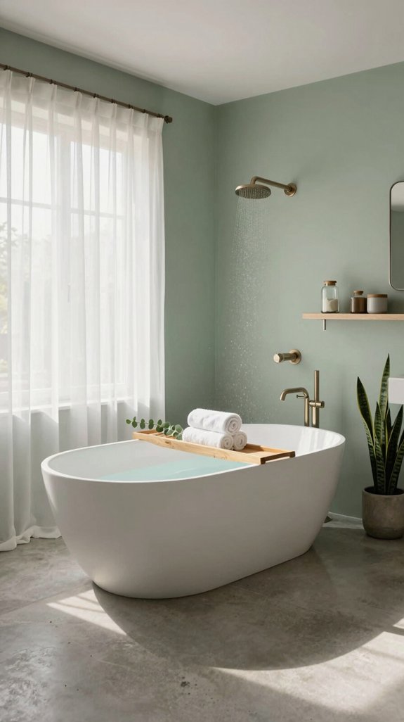 24 Sage Green Bathroom Ideas for a Calm and Modern Look 23 sage green enhances relaxation