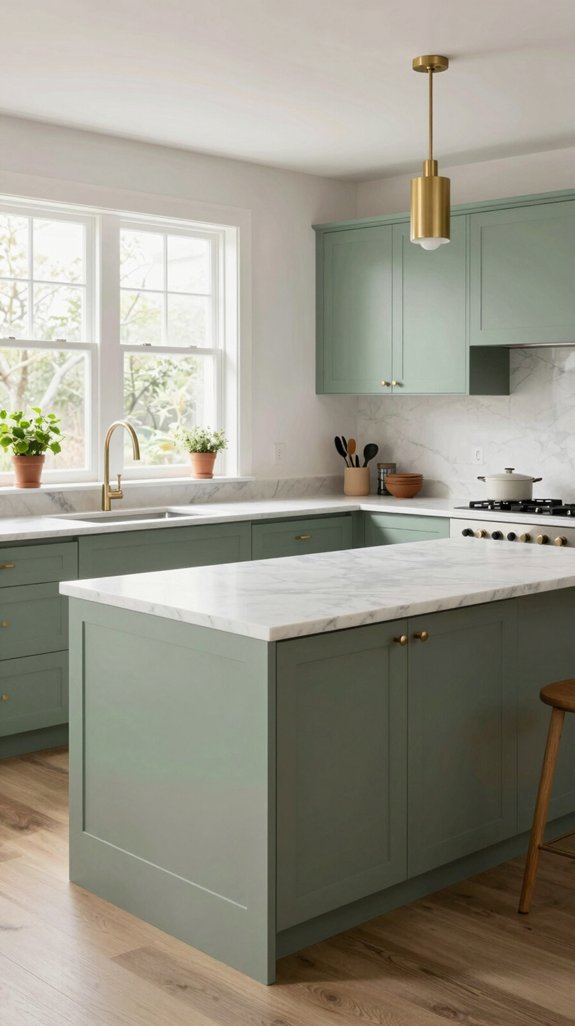 19 Sage Green Kitchen Ideas That Feel Calm and Elegant 20 sage green kitchen design