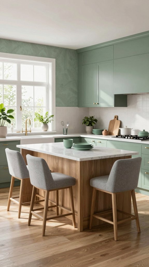 19 Sage Green Kitchen Ideas That Feel Calm and Elegant 4 sage green shade options