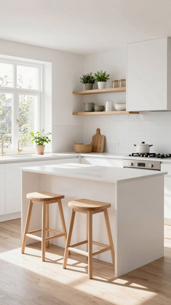 scandinavian light wood kitchen