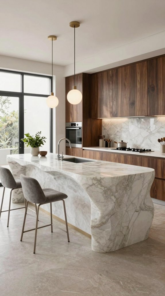 17 Kitchen Ideas Modern Luxury Homes Are Using 3 sculptural islands redefine kitchen luxury