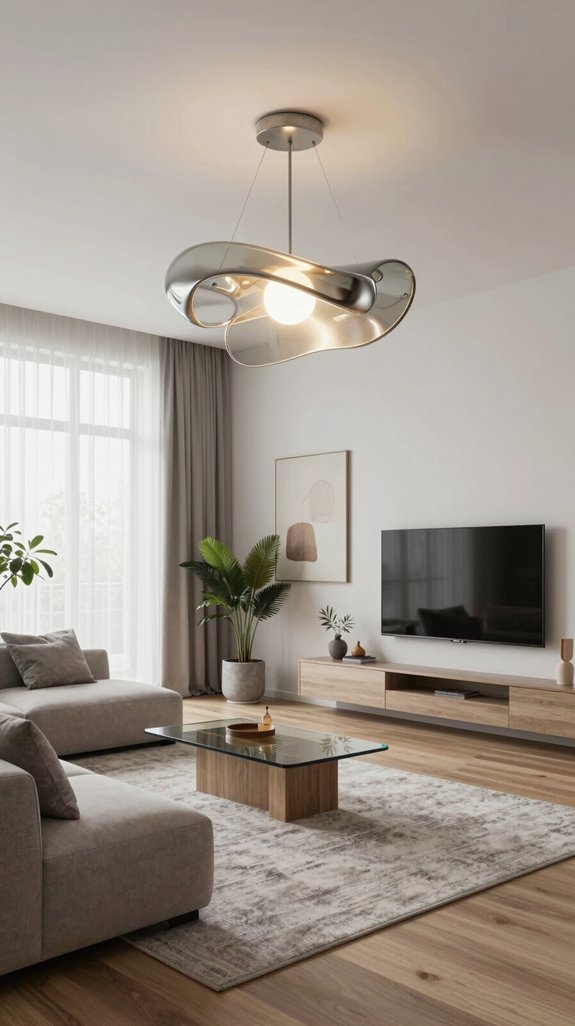 18 Contemporary Living Room Design Ideas for Modern Homes 12 sculptural lighting transforms spaces