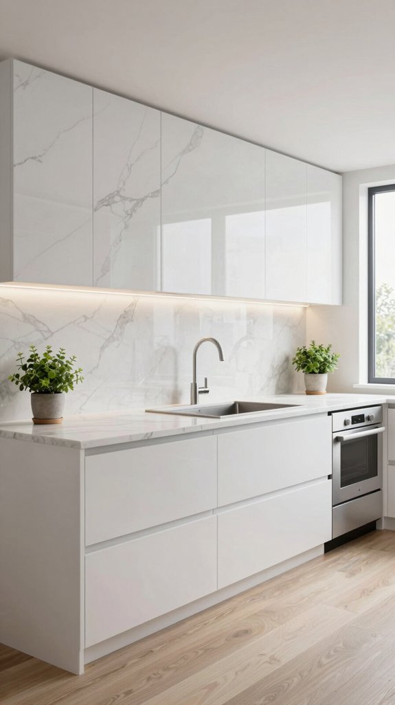 seamless full height backsplash installation