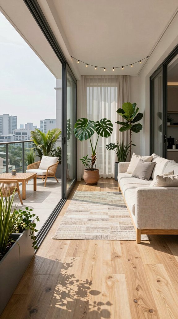 16 Balcony Decor Ideas to Create a Pinterest-Worthy Space 11 seamless indoor outdoor design
