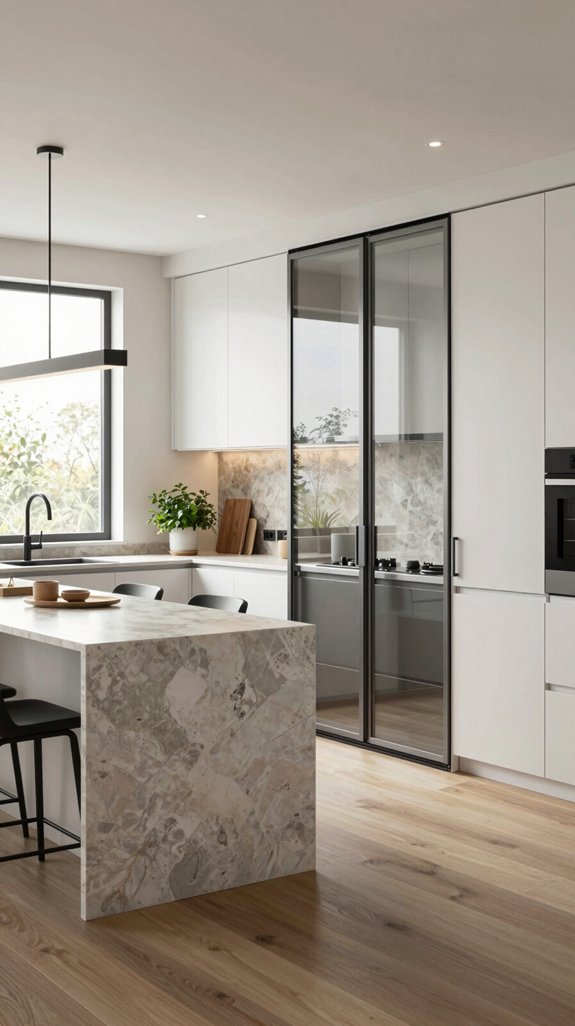 15 Kitchen Door Ideas That Elevate Your Entry 6 seamless integrated kitchen hardware