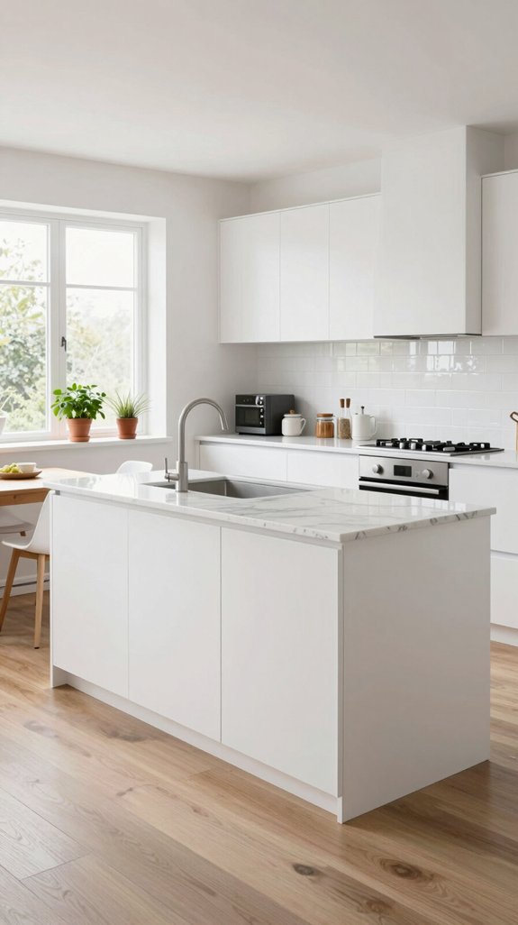 seamless minimalist kitchen design