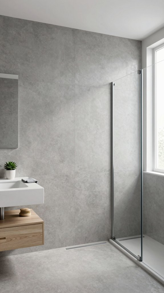seamless modern bathroom surfaces