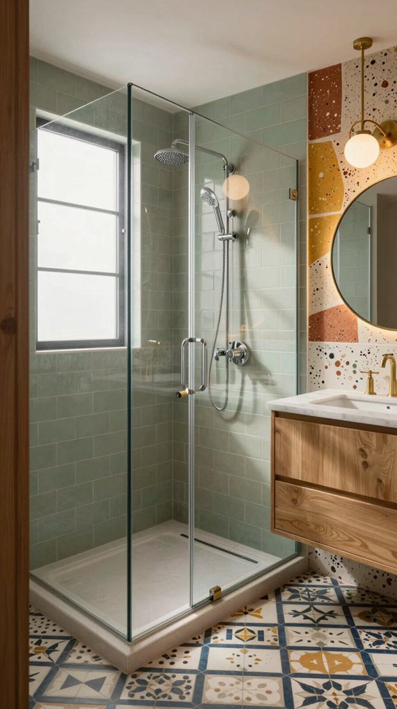 21 Fun Bathroom Ideas That Add Playful Personality 22 seamless walk in shower upgrade