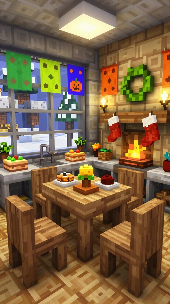 14 Minecraft Kitchen Ideas for Creative Builds 15 seasonal festive kitchen decorations