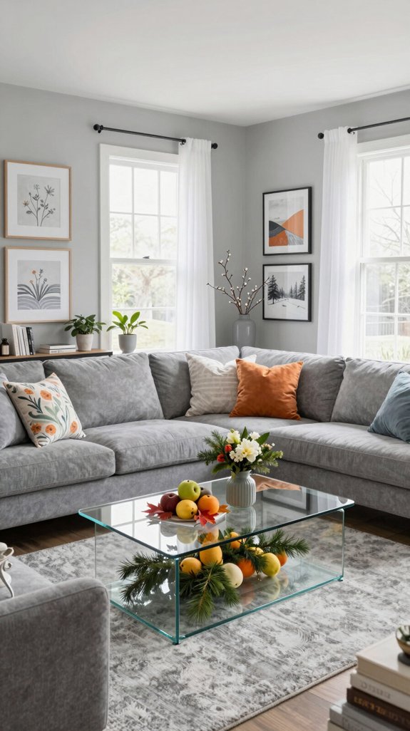 15 Gray Living Room Design Ideas for a Timeless Interior 12 seasonal gray decor ideas