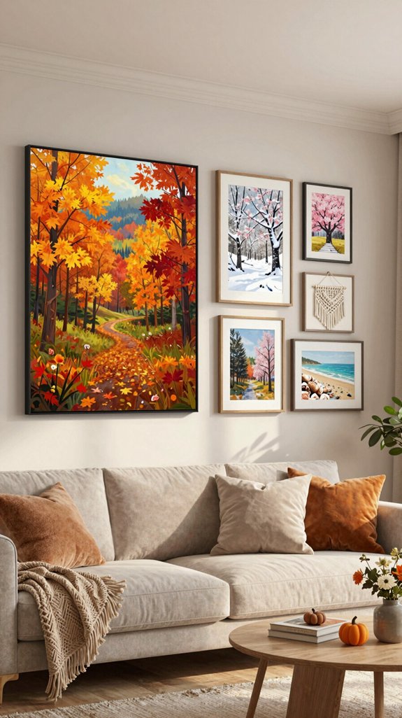 22 Wall Decor Design Ideas for Living Rooms 17 seasonal wall decor update
