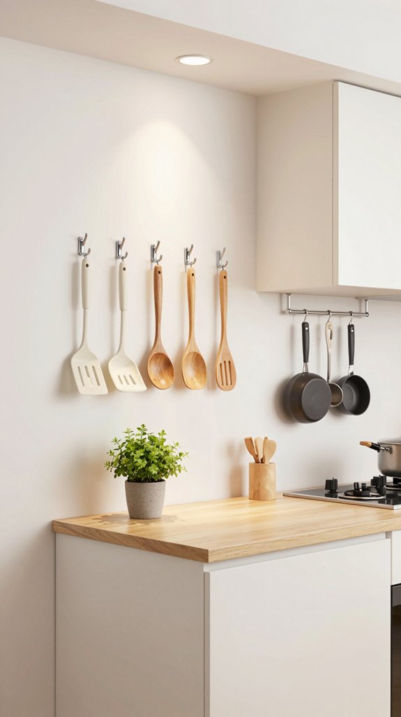 self adhesive kitchen organization hooks