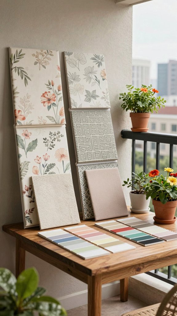 20 Balcony Wall Design Ideas for a Stunning Backdrop 2 serene balcony wallpaper selection