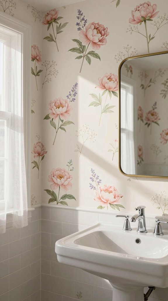 serene botanical wallpaper designs