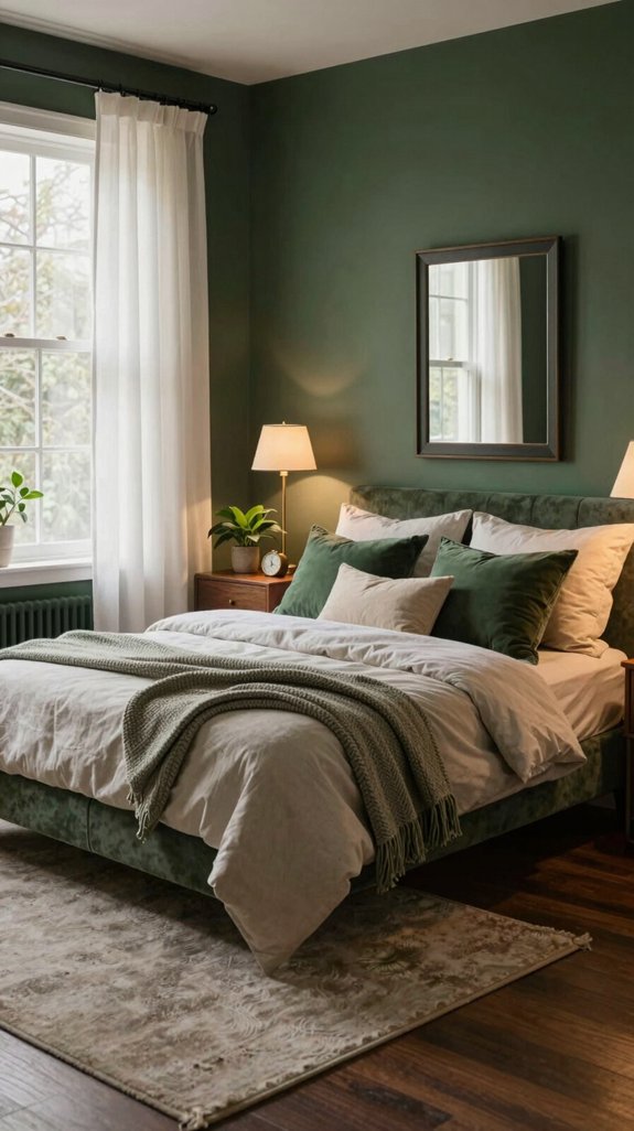 serene dark green sanctuary