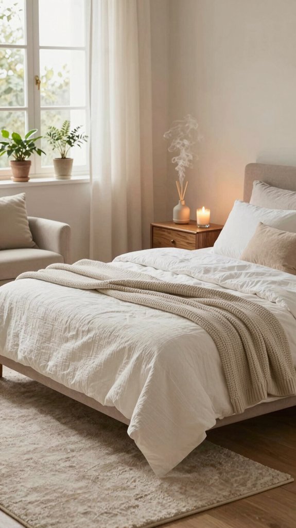 serene retreat with candles