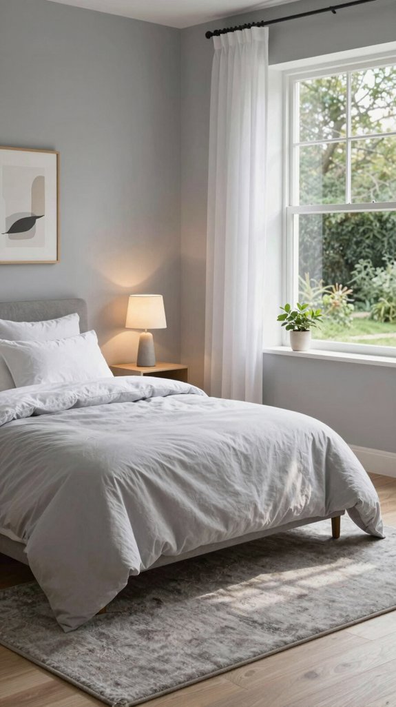 serene sanctuary with soft grays