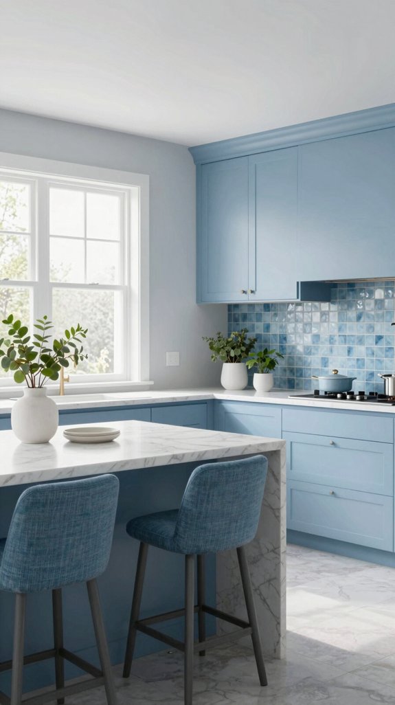 serene tone on tone kitchens