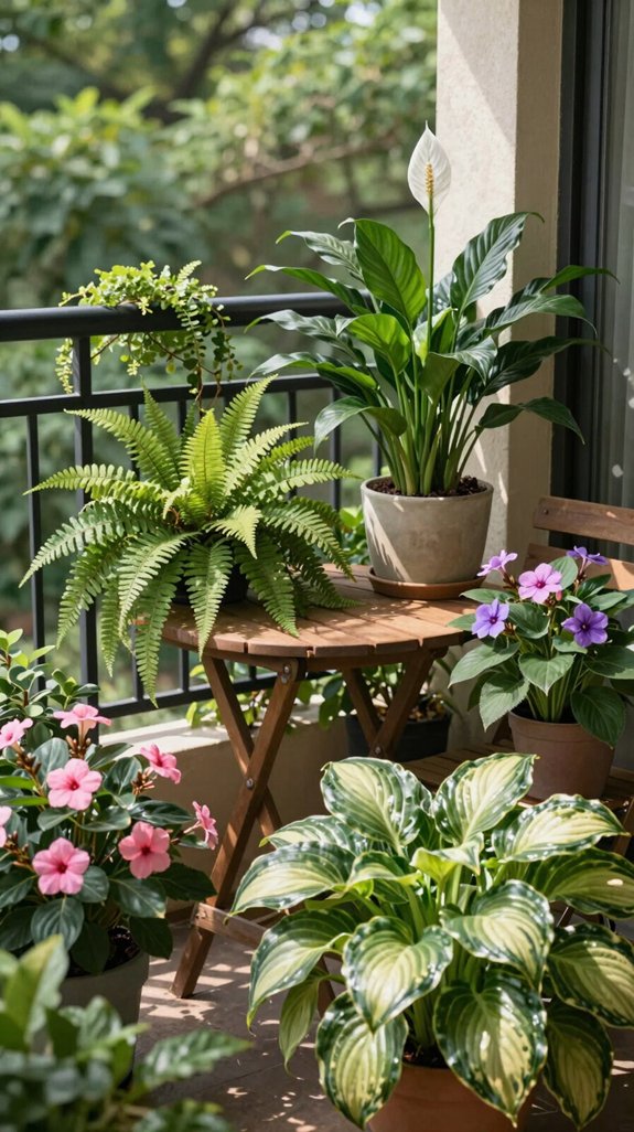 shade loving plants for balconies