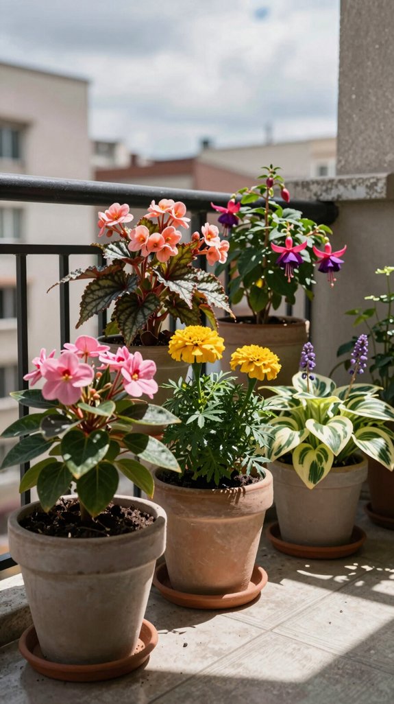 shade tolerant balcony flowers