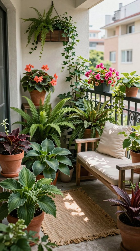 shade tolerant balcony plants
