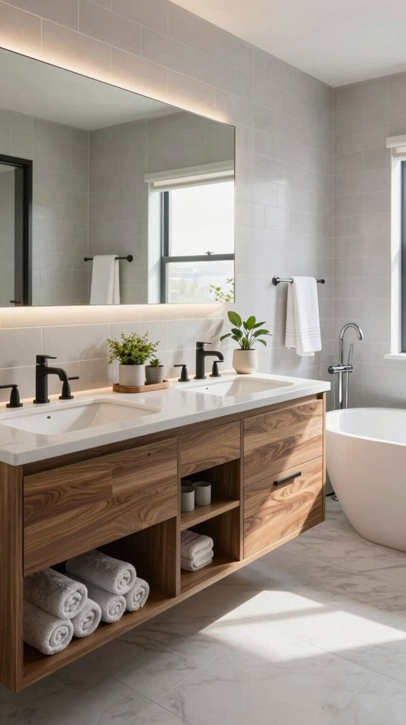 shared double sink designs