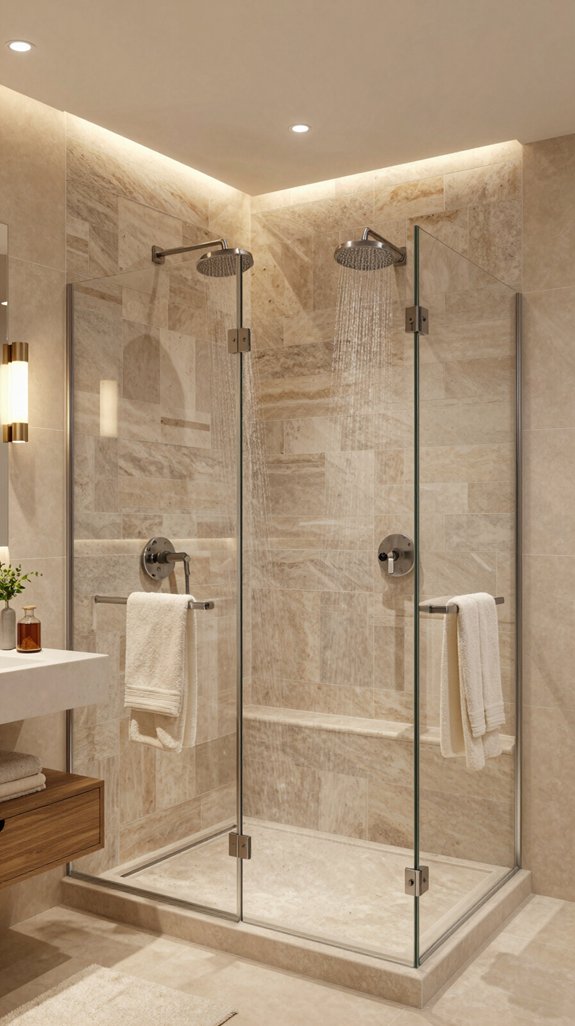 shared luxury shower experience