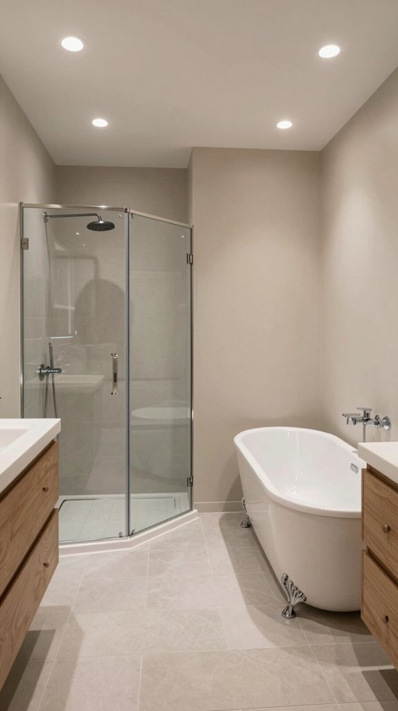19 Long Narrow Bathroom Ideas That Improve Flow 2 shower efficiency vs bathtub relaxation