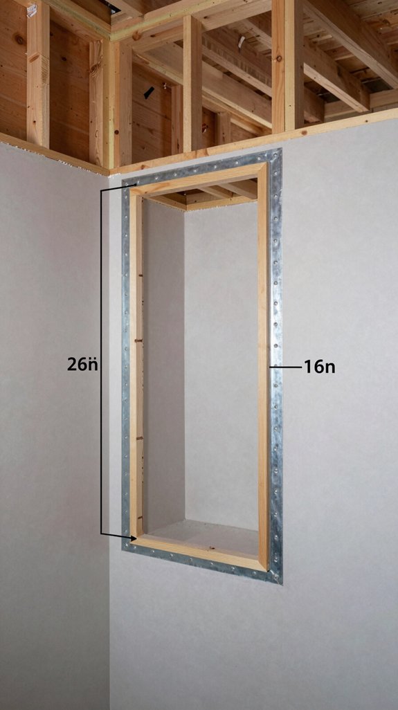 shower niche strategic placement