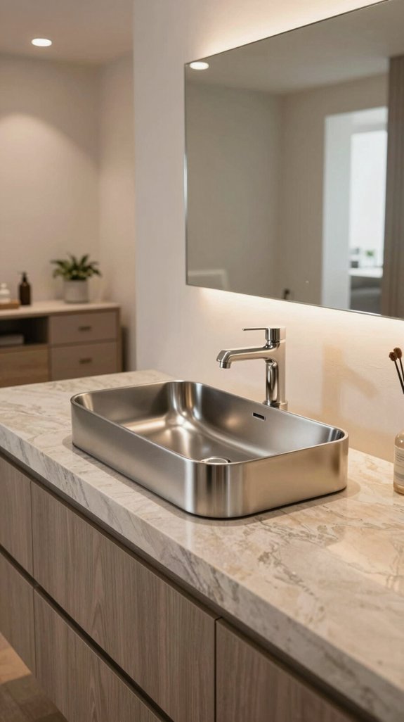 11 Living Room Washbasin Design Ideas for Modern Homes 2 sleek durable modern centerpiece