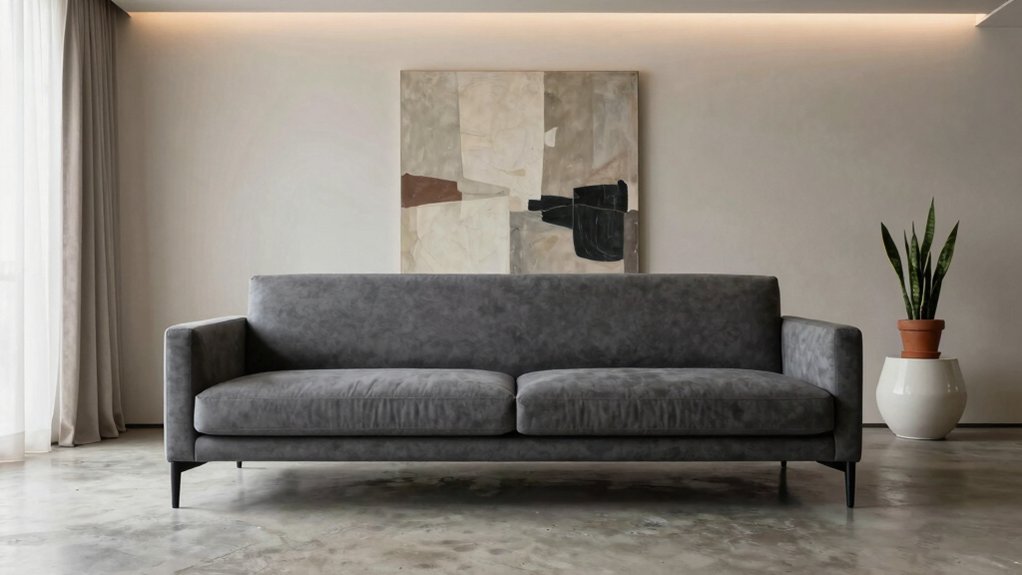 sleek low profile sofas