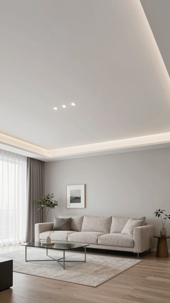 17 Latest Ceiling Design Ideas for Living Rooms 2 sleek minimalist ceiling design
