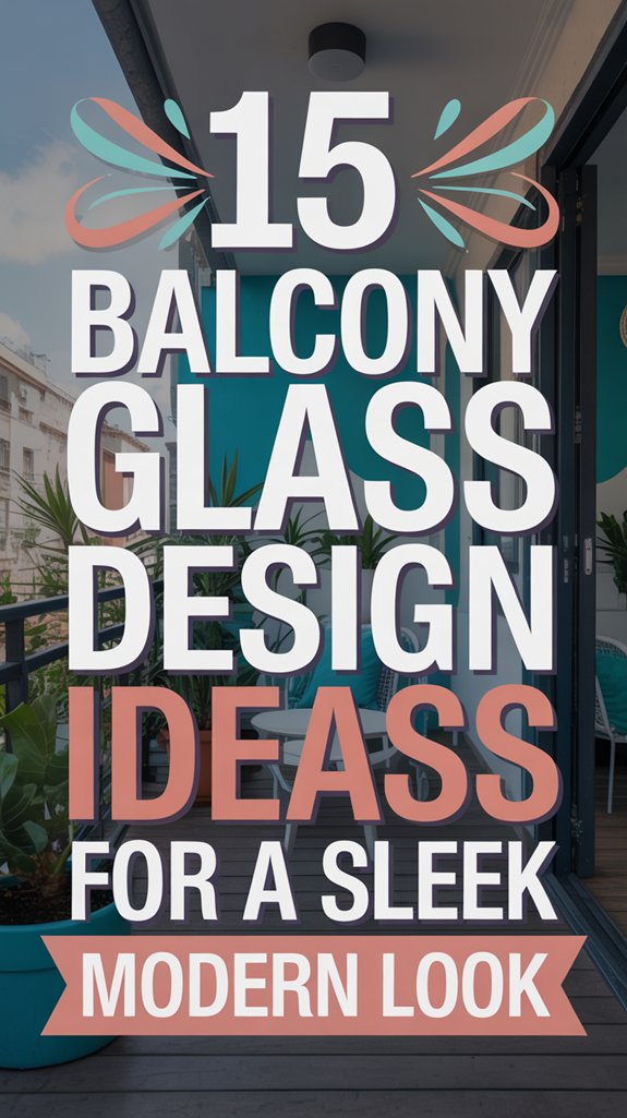 sleek modern balcony glass