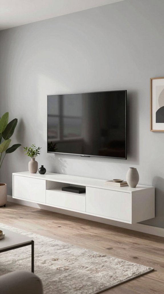 17 TV Cabinet Design Ideas for Living Rooms 2 sleek modern floating units