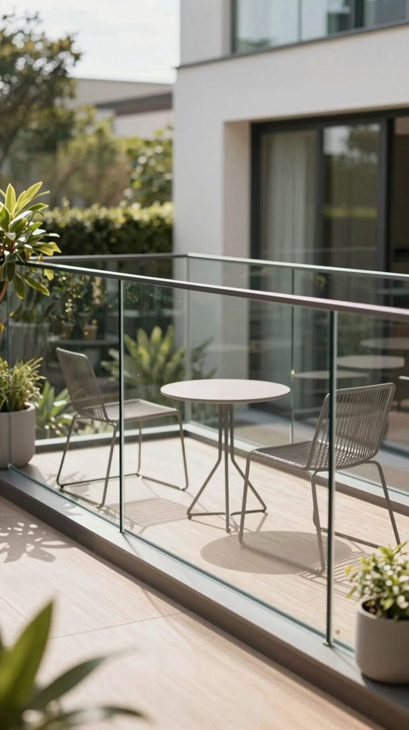 sleek safe modern railings