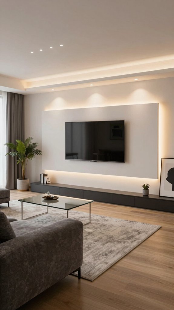 16 LED TV Panel Design Ideas for Living Rooms 16 sleek versatile recessed lighting