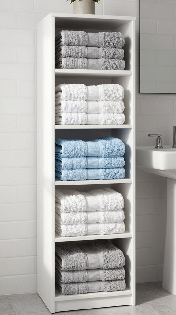 slim tall bathroom cabinet
