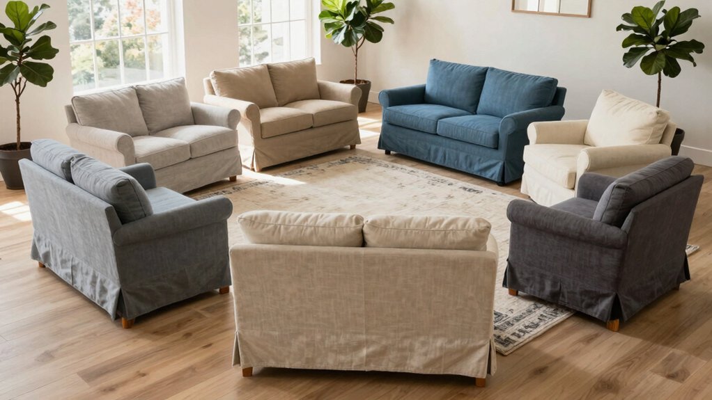 slipcovered sofas for comfort