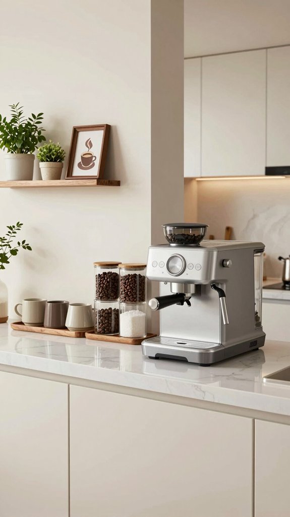 14 Coffee Bar Ideas for Kitchen Counter Styling 5 smart coffee bar solutions