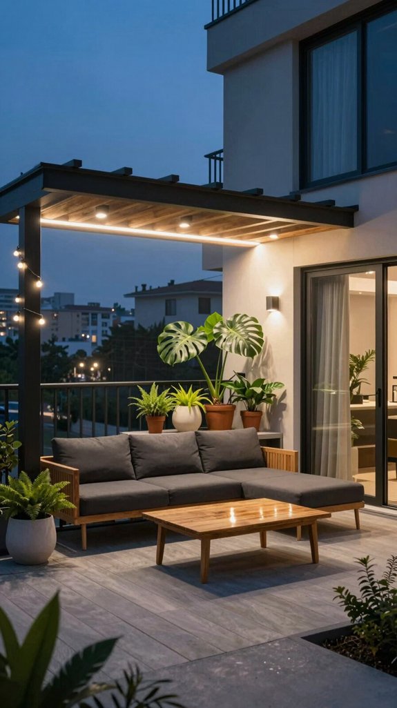 16 Balcony Decor Ideas to Create a Pinterest-Worthy Space 15 smart evening lighting control