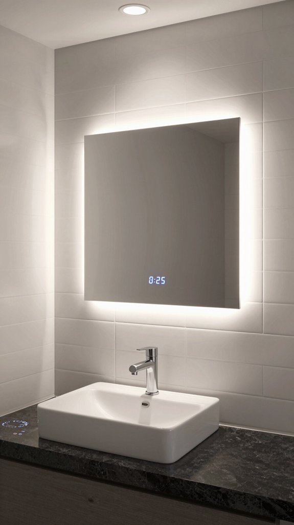 21 Bathroom Sink Ideas That Combine Style and Function 6 smart led mirror lighting