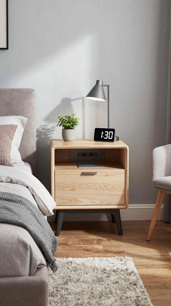 13 Side Table Ideas for the Bedroom That Add Function 4 smart space saving nightstands