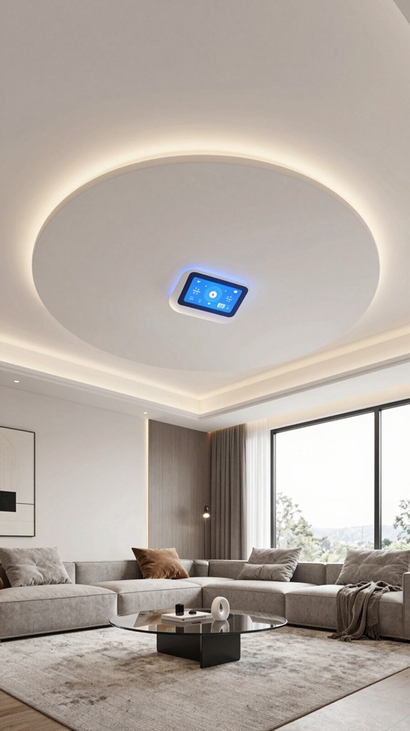17 Latest Ceiling Design Ideas for Living Rooms 13 smart technology enhances living