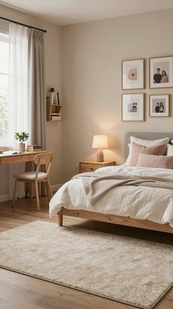 soft neutrals and warm accents