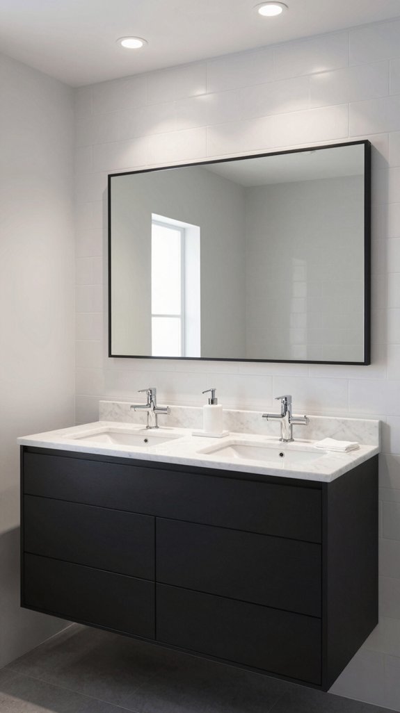 22 Black and White Bathroom Ideas for Timeless Contrast 7 sophisticated bathroom design contrast